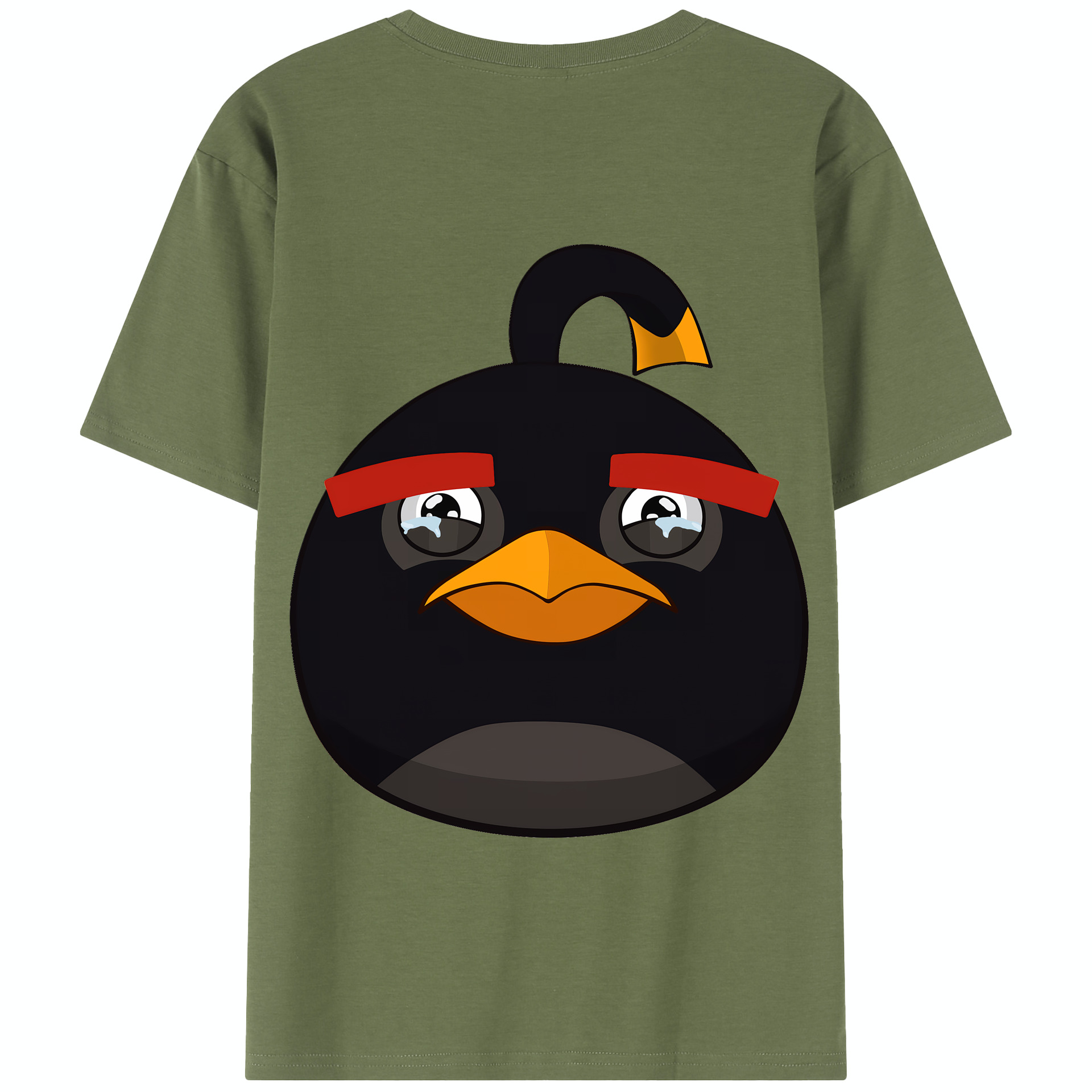 （画像用） Angry Birds アングリーバード 綿100％半袖Tシャツ（背面プリント）